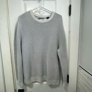 Chaps Gray Crewneck Sweater Soft Knit Pullover size L
